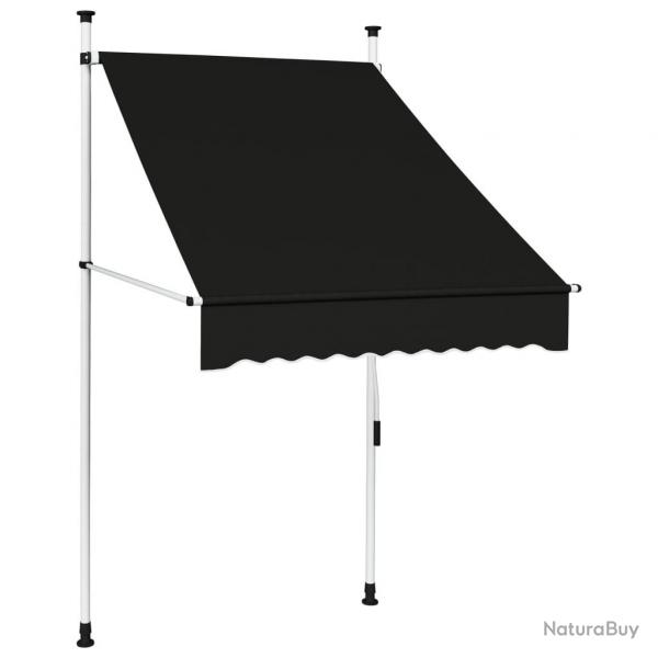 Auvent manuel rtractable 100 cm anthracite alsavelo