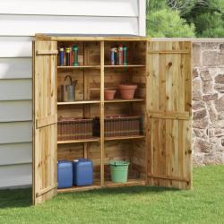 Abri à outils de jardin 123x45x171 cm Bois de pin imprégné alsavelo