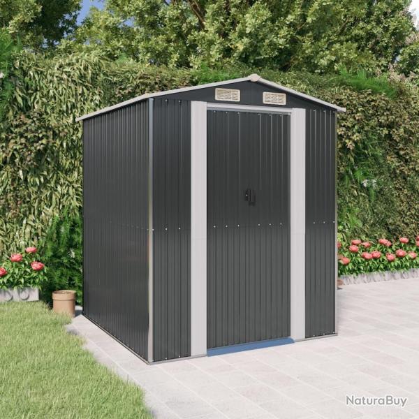 Abri de jardin Anthracite 192x191x223 cm Acier galvanis alsavelo