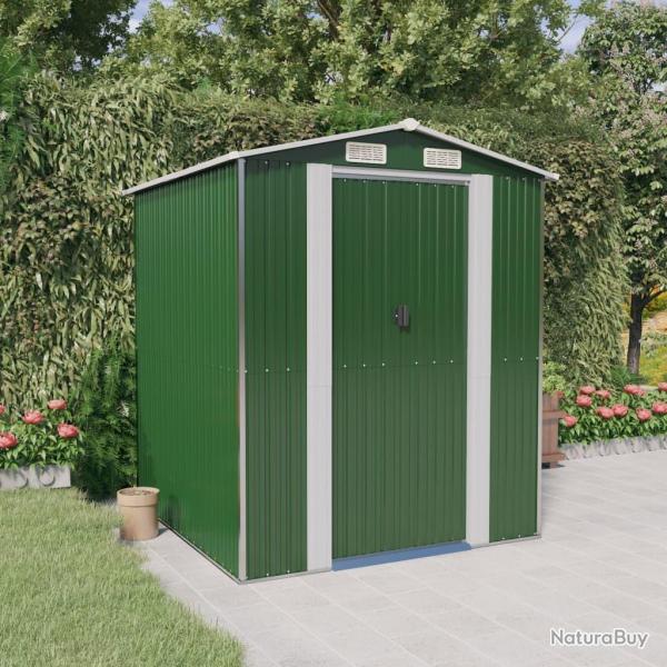 Abri de jardin Vert 192x191x223 cm Acier galvanis alsavelo