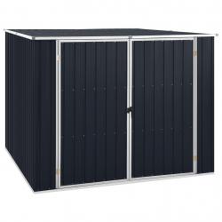 Abri de jardin Anthracite 195x198x159 cm Acier galvanisé alsavelo