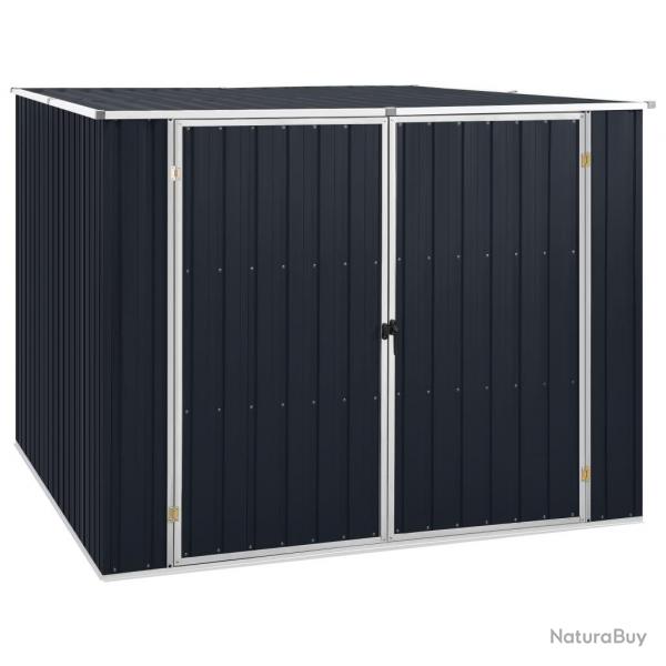 Abri de jardin Anthracite 195x198x159 cm Acier galvanis alsavelo