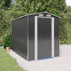 Abri de jardin Anthracite 192x274x223 cm Acier galvanisé alsavelo