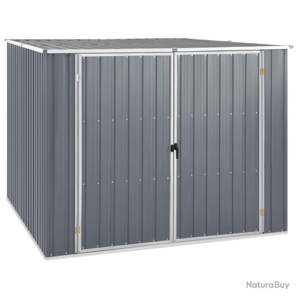 Abri de jardin Gris 195x198x159 cm Acier galvanis alsavelo