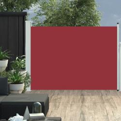 Auvent latéral rétractable de patio 120x500 cm Rouge alsavelo