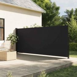 Auvent latéral rétractable noir 160x500 cm alsavelo