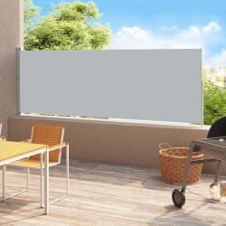 Auvent latéral rétractable de patio 180x500 cm Gris alsavelo