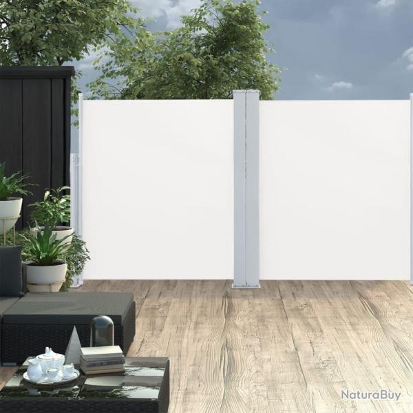 Auvent latral rtractable Crme 140x600 cm alsavelo