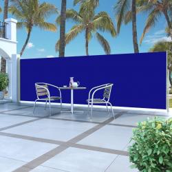 Auvent latéral rétractable 160 x 500 cm Bleu alsavelo