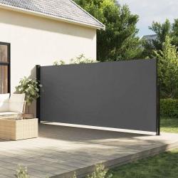 Auvent latéral rétractable anthracite 160x500 cm alsavelo