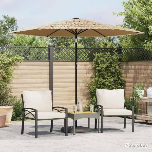 Parasol de jardin avec mt en acier marron 268x268x226 cm alsavelo