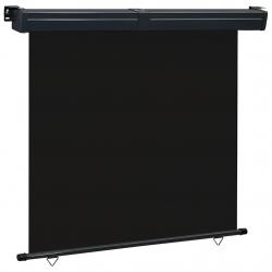 Auvent latéral de balcon 175x250 cm noir alsavelo