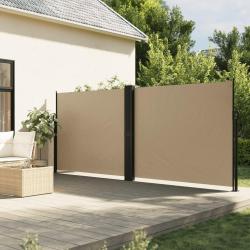 Auvent latéral rétractable beige 180x1000 cm alsavelo