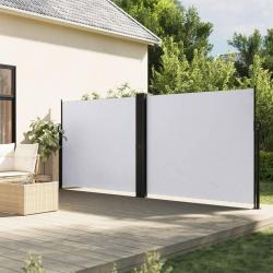 Auvent latéral rétractable blanc 160x1200 cm alsavelo