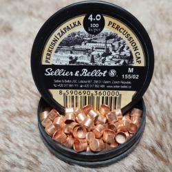 50 Amorces Sellier & Bellot (idem RWS 1075) pour revolver à poudre noire