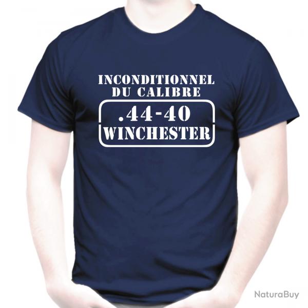 T-SHIRT - INCONDITIONNEL DU CALIBRE .44-40 WINCHESTER - .44 WCF carabine Winch 1873 Western Far West