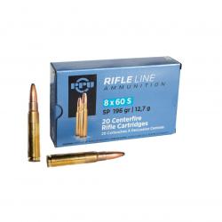 Boîte munition 8x60 S SP (x20) PPU 12.7G 196GR