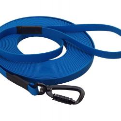 Longe BIOTHANE Twist-Lock 16 mm 3 m AVEC poignée bleu clair