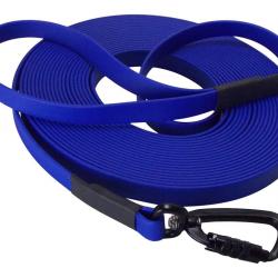 Longe BIOTHANE Twist-Lock 16 mm bleu roi 5 m AVEC poignée