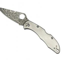 COUTEAU SPYDERCO DELICA 4 TITANIUM DAMAS