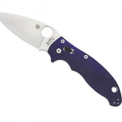 COUTEAU SPYDERCO MANIX 2 G10 BLEU