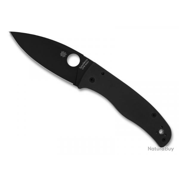 COUTEAU SPYDERCO BODACIOUS G10 TOUT NOIR