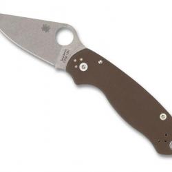 COUTEAU SPYDERCO PARA 3 G10 MARRON SPRINT