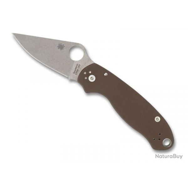 COUTEAU SPYDERCO PARA 3 G10 MARRON SPRINT