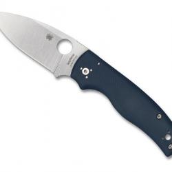 COUTEAU SPYDERCO SHAMAN G10 BLEU