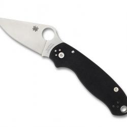 COUTEAU SPYDERCO PARA 3 G10 NOIR