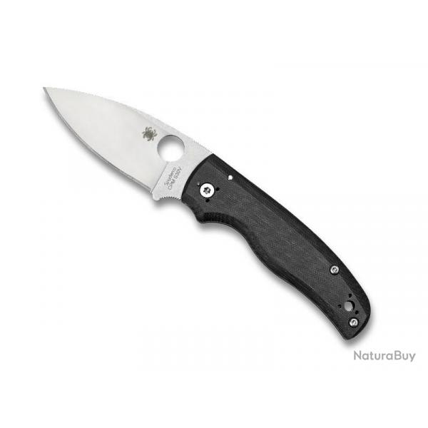 COUTEAU SPYDERCO SHAMAN G10 NOIR