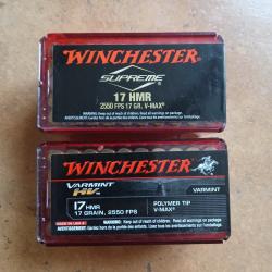 Munitions WINCHESTER Cal 17 HMR Varmint V-MAX