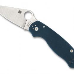 COUTEAU SPYDERCO PARA 3 G10 BLEU