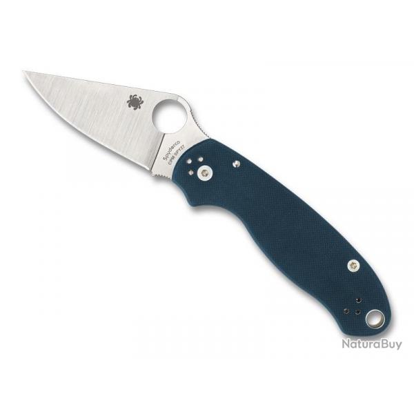 COUTEAU SPYDERCO PARA 3 G10 BLEU