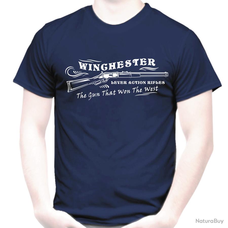 T-SHIRT - WINCHESTER LEVER ACTION RIFLES - calibre .44-40 carabine ...