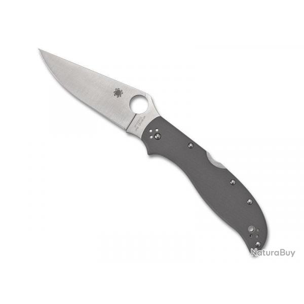 COUTEAU SPYDERCO STRETCH 2 XL G10 GRIS