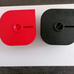 Distributeur d'autocollant gommettes pour cible EEMANN Tech - Noir et rouge