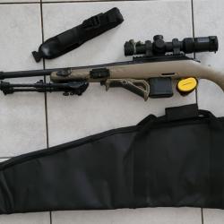 Carabine Ruger American Ranch - 300 Blackout - Equipée lunette + bipied + silencieux