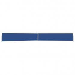Auvent latéral rétractable de patio 140x1200 cm Bleu alsavelo