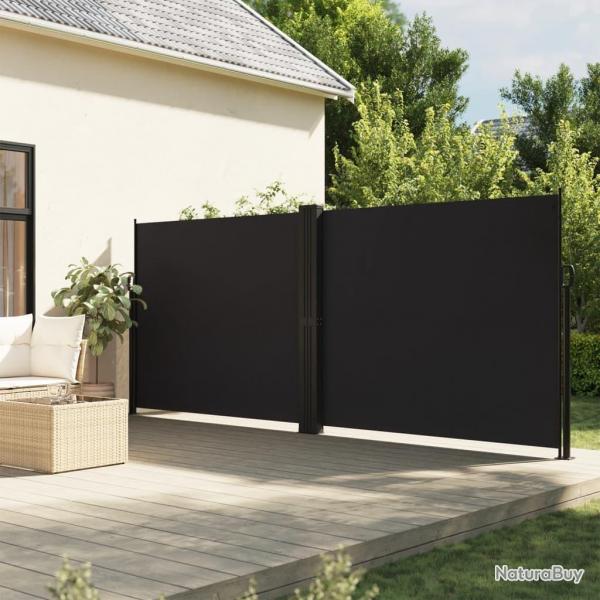 Auvent latral rtractable noir 160x1000 cm alsavelo