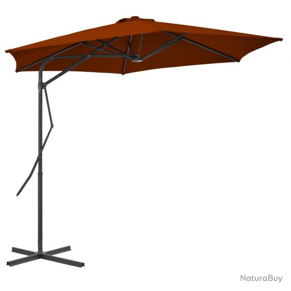 Parasol de jardin avec mt en acier terre cuite 300x230 cm alsavelo