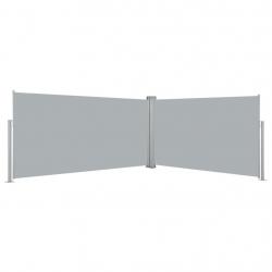 Auvent latéral rétractable 160x600 cm Gris alsavelo