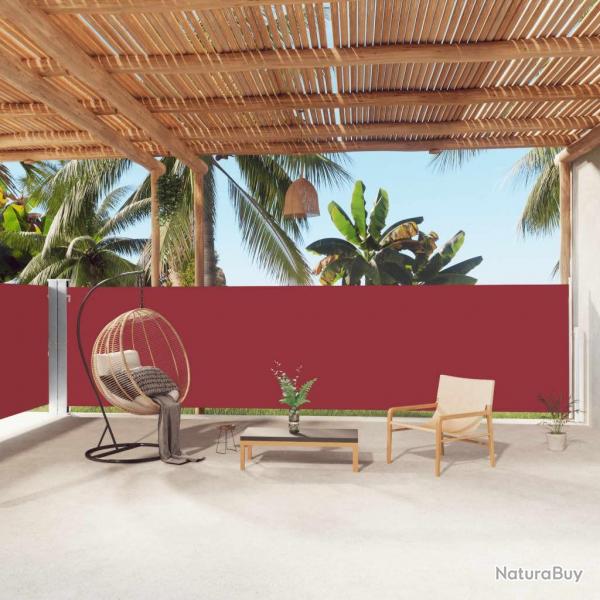 Auvent latral rtractable Rouge 160x1000 cm alsavelo