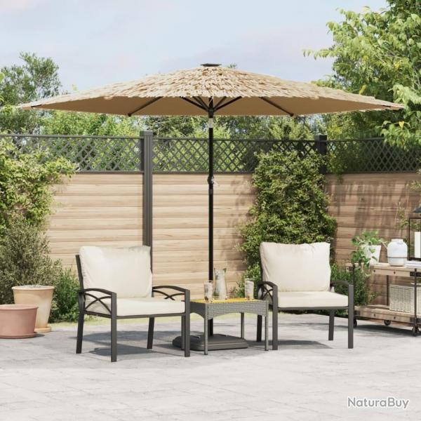 Parasol de jardin avec mt en acier marron 288x288x225 cm alsavelo