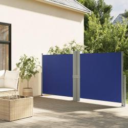 Auvent latéral rétractable Bleu 140x1200 cm alsavelo