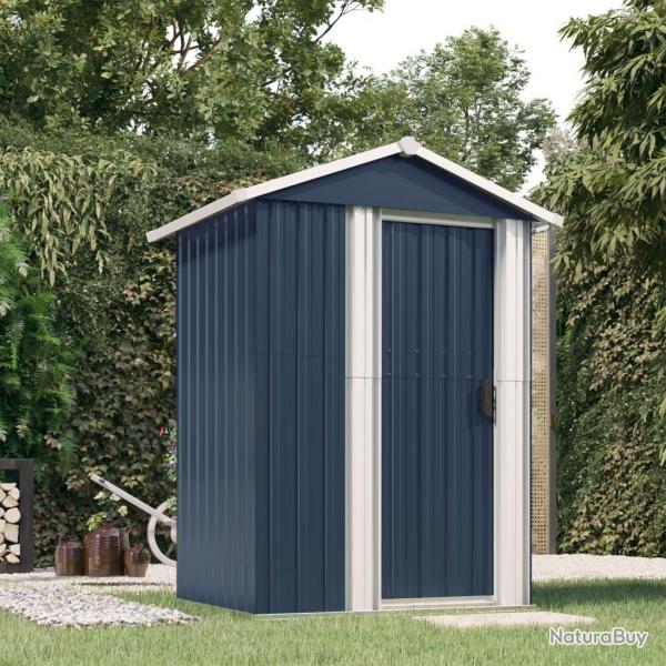 Abri de jardin Anthracite 126x97,5x177 cm Acier galvanis alsavelo