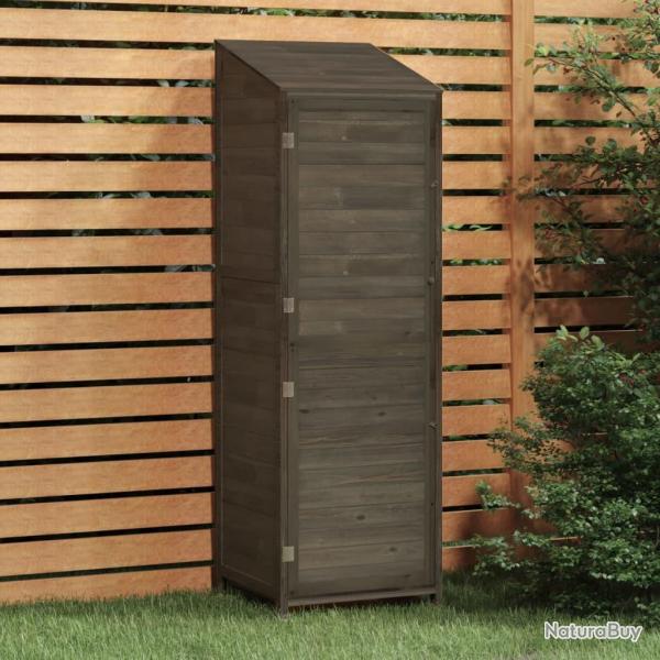 Remise de jardin Anthracite 55x52x174,5 cm Bois de sapin solide alsavelo