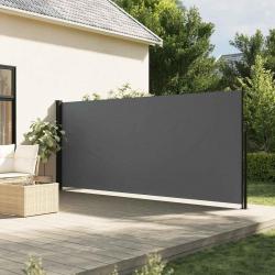 Auvent latéral rétractable anthracite 180x600 cm alsavelo