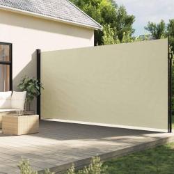 Auvent latéral rétractable crème 200x600 cm alsavelo