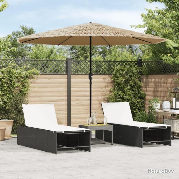 Parasol de jardin avec mt en acier marron 324x324x247 cm alsavelo
